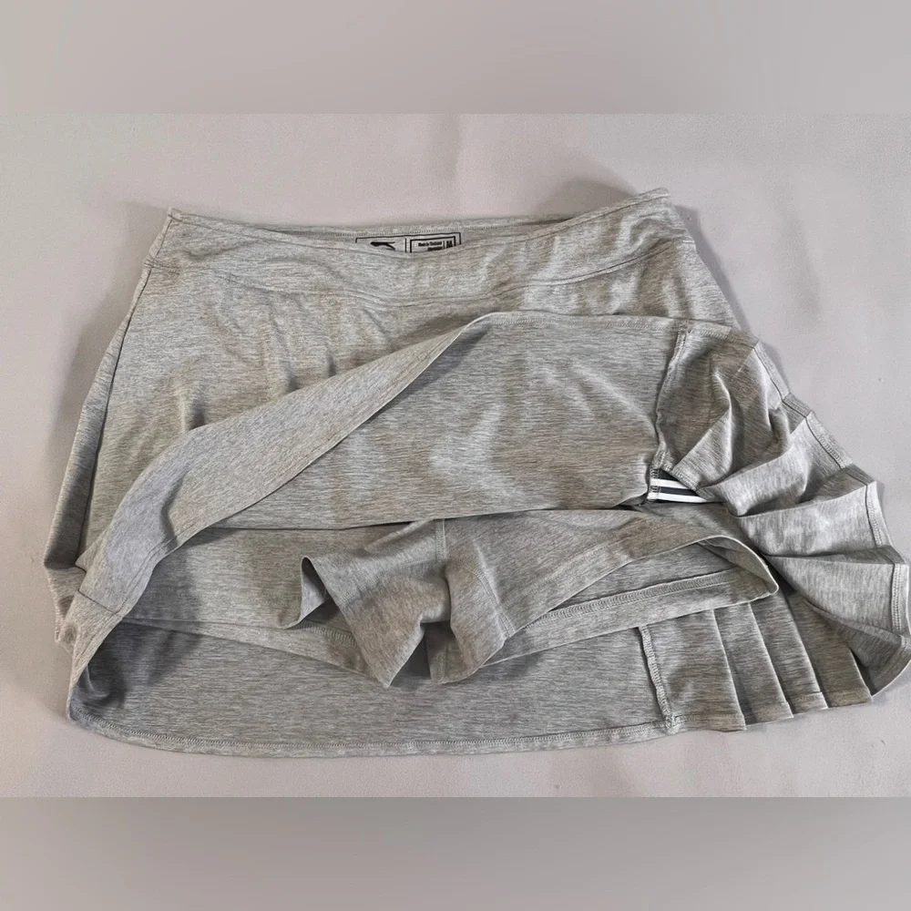 Slazenger Golf Women's Small Tennis Skirt‎ Skort Light Gray Pleated Side Medium